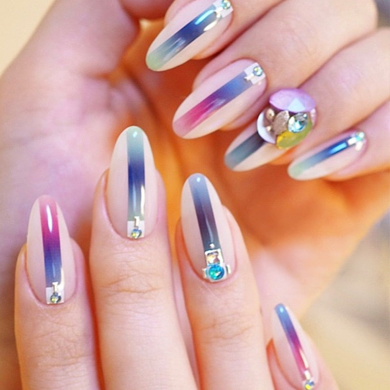 3D Colorful Nail Polish Stickers
