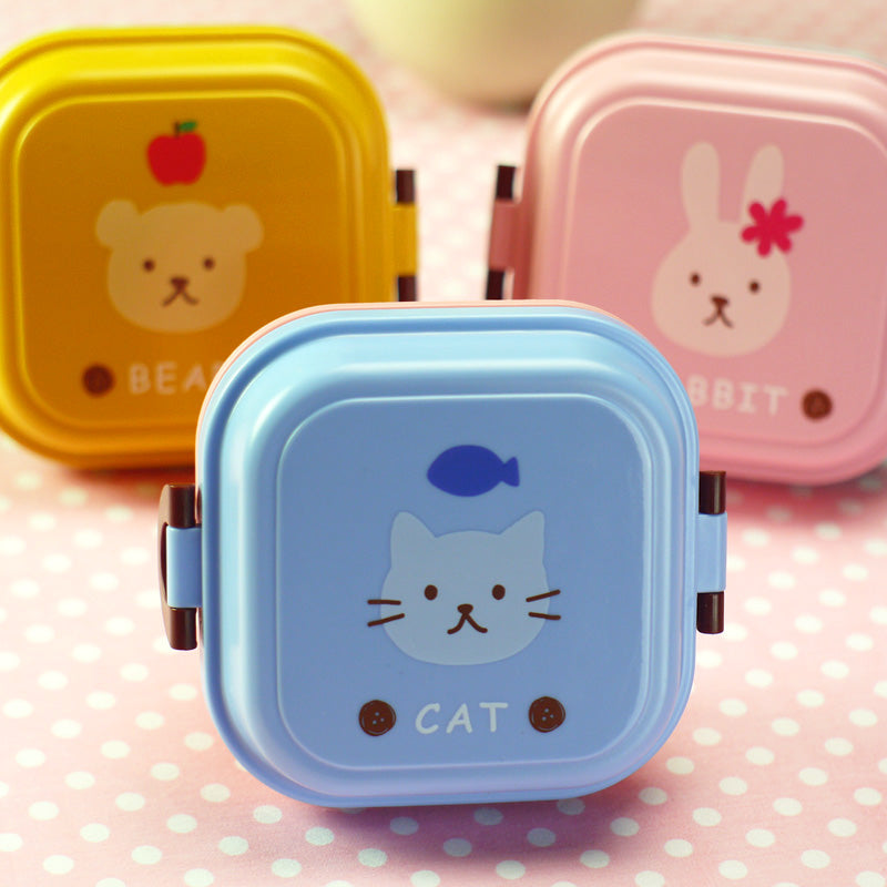 Cartoon Style Healthy Plastic Lunch Box