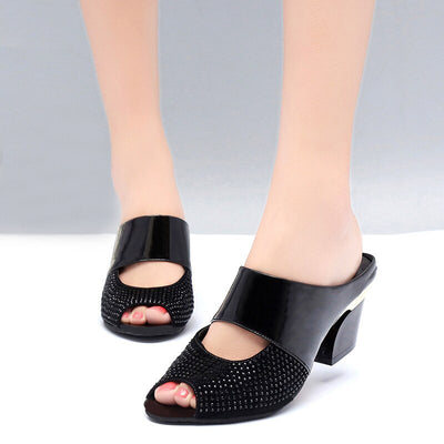 Women Sandals Square Heel