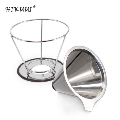 Reusable Coffee Filter Stainless Steel Double Layer Mesh