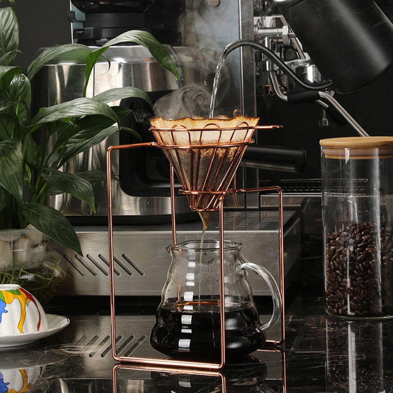 Geometric Drip Coffee Maker Reusable Filter