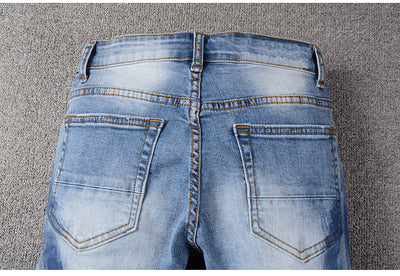 Trending Men's Rhinestone Denim Jeans
