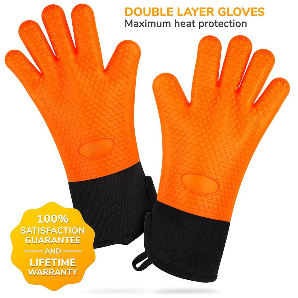 Long Thick Silicone Gloves Heat-resistant