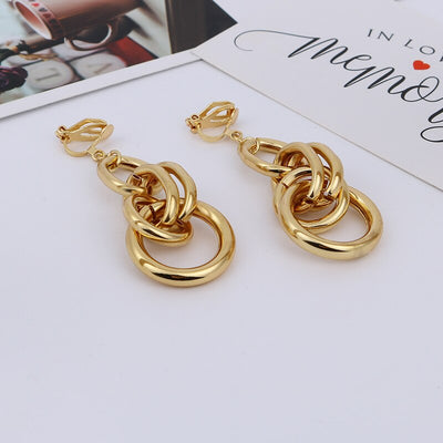 Hot Sale Maxi Vintage Earrings Without Piercing