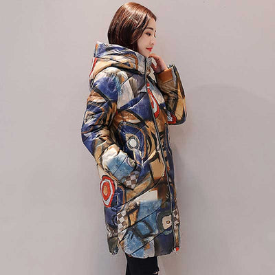 Printed Cotton Winter Jacket