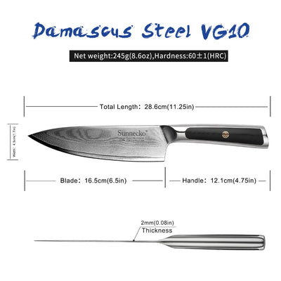 6.5" VG10 Core Blade Razor Knives