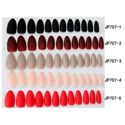 24pcs Fake Nails Solid Color