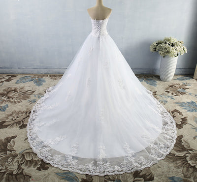 White Ivory Classic Wedding Dress