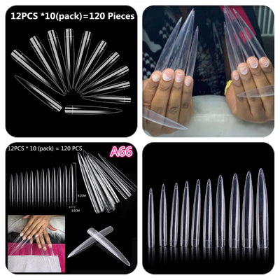 500pcs Acrylic Fake Nail Full Cover Tips