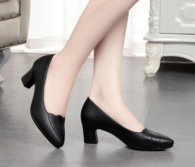 Women's Mid Square Heel Shoes