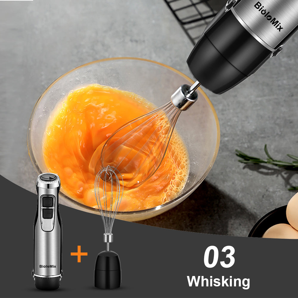 Stainless Steel 4 in 1 High Power 1200W Immersion Blender Mixer