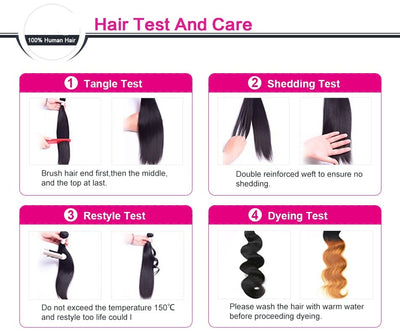 Kinky Straight Hair Bundles 100% Human Hair Extensions