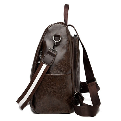 Fashion and School leather backpack