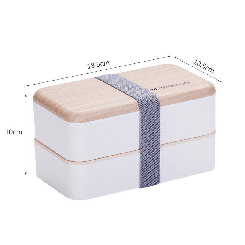 Portable Lunch Box Double-layer