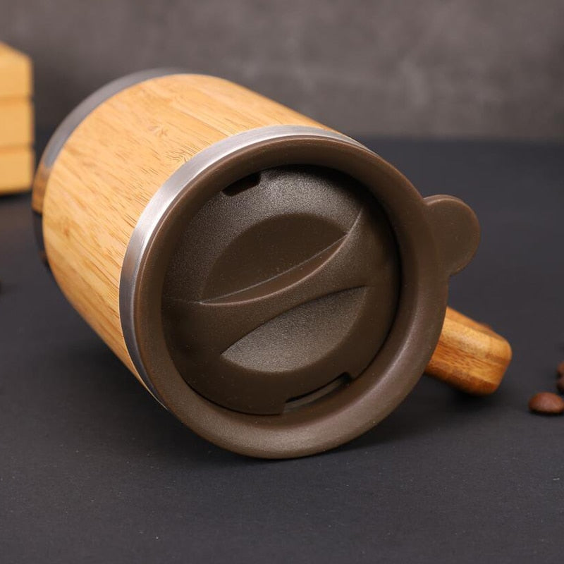 Portable 300ML Bamboo Tea & Coffee Mug