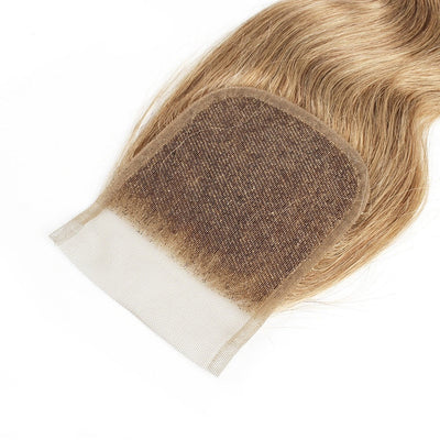 Ash Blonde Remy Hair 4*4 Lace Closure