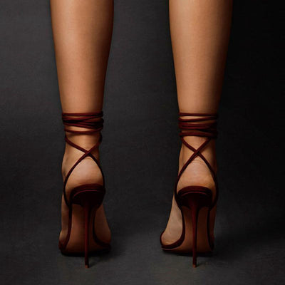 Women Ankle Strap Stiletto Thin High Heels Sandals