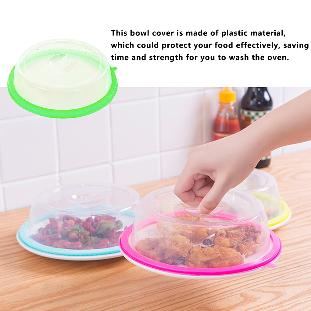 Professional Microwave Food Anti-Sputtering Cover With Handle