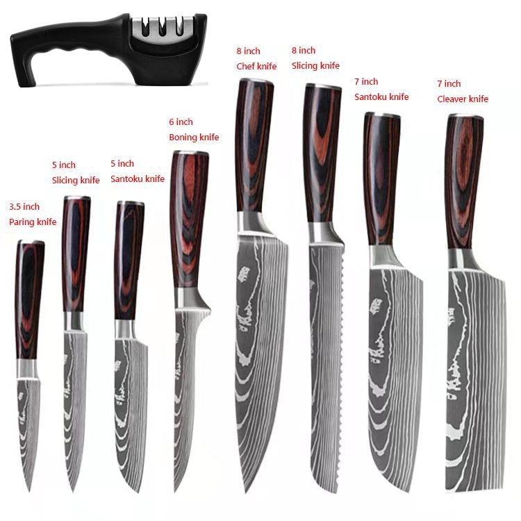 Stainless Steel Chef Knives Set