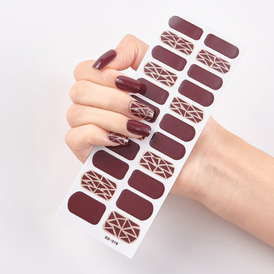 DIY Solid Nail Sticker set