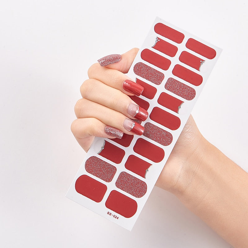 DIY Solid Nail Sticker set