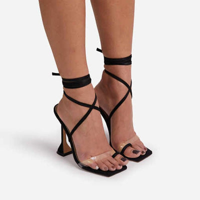 New High Heels Sandals Clip Toes