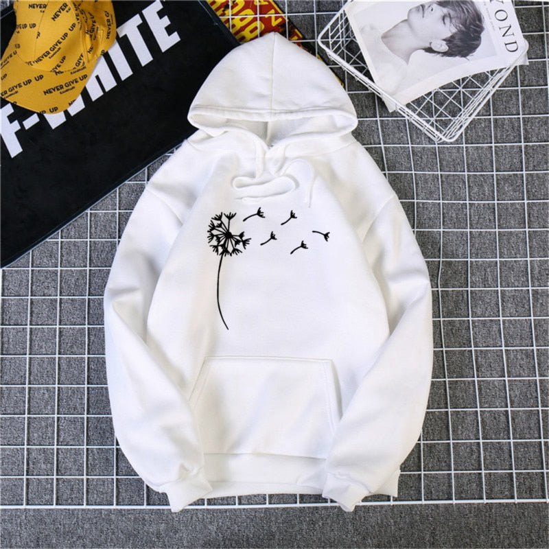 O Neck Heart Hoodies Sweatshirt