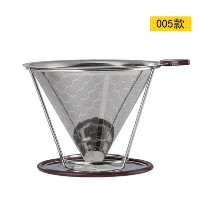 Double Layer Stainless Steel Coffee Filter Reusable