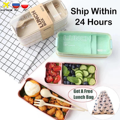 Portable Healthy Material Lunch Box