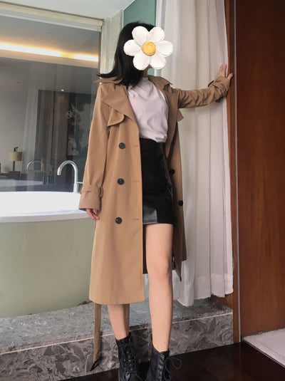 Women's Trench Coat Double Breast Jackets