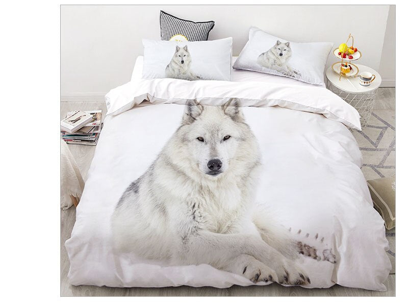 Lion Tiger Wolf Animal Pattern Bedding Sets