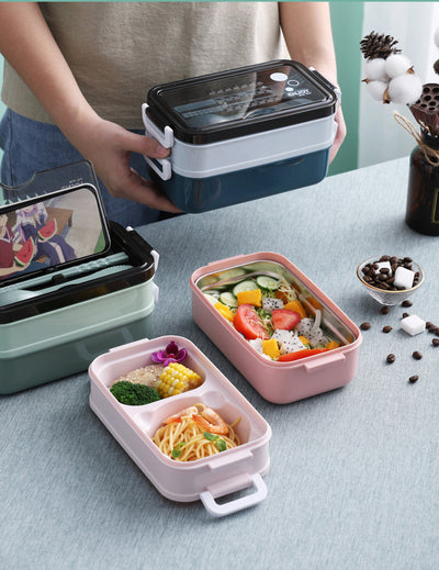 New Double-layer Microwave Heating Lunch Box