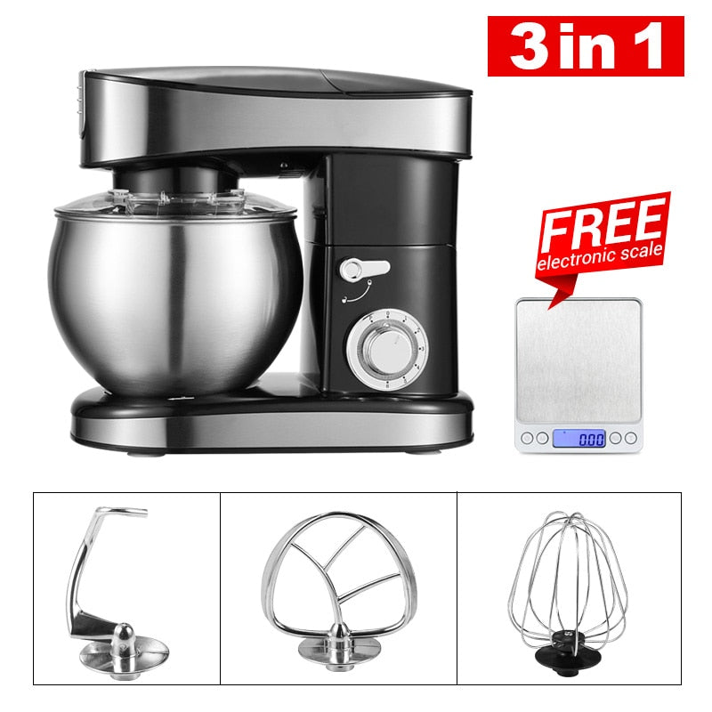 1500W Stainless Steel Mixer & Meat Grinder