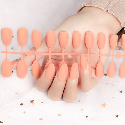 24pcs Fake Nails Solid Color