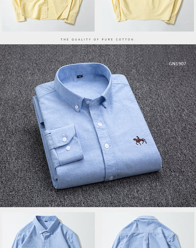 100% Oxford Cotton Shirt Plus Sizes