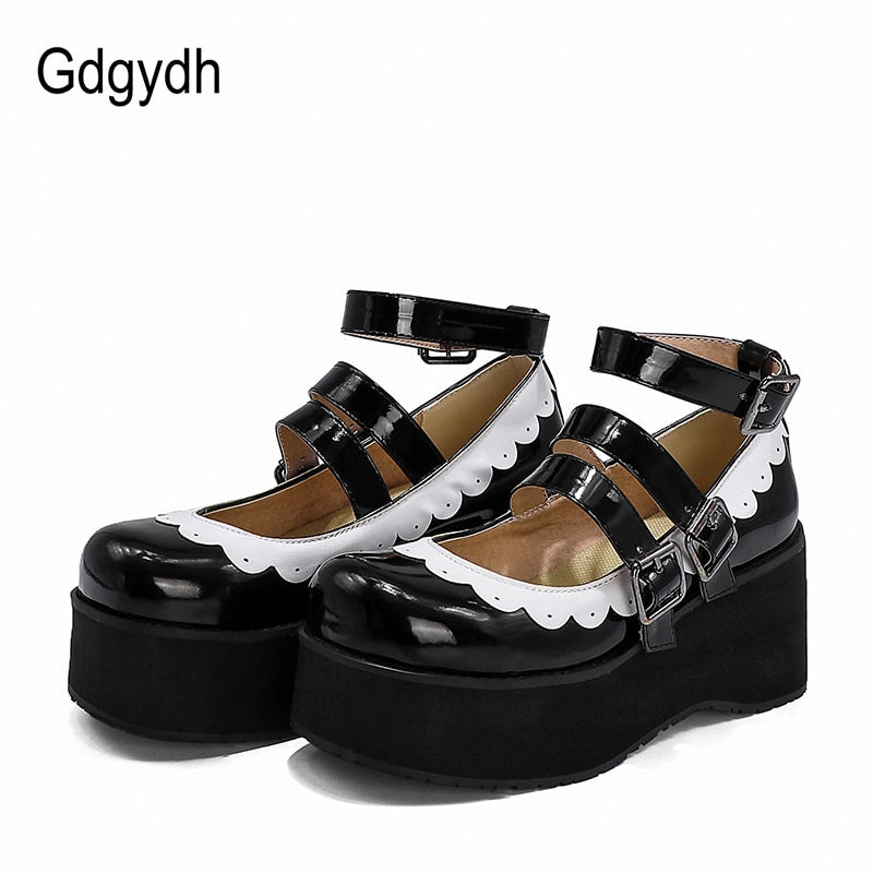 Hot Fashion Mary Janes Pump Ankle Strap Shoes Girls