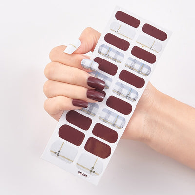 DIY Solid Nail Sticker set