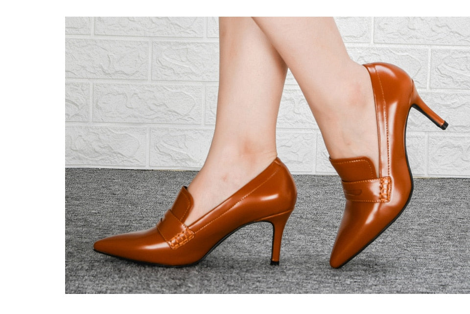 New Designers Original Leather Pump Heel Shoes