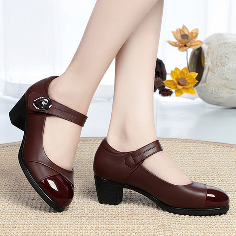 Mary Janes Casual Heels Shoes