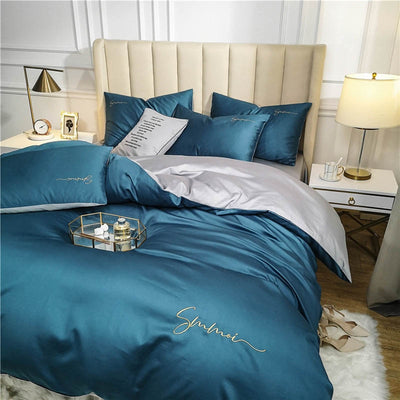 Egyptian Cotton Embroidery Bed Set