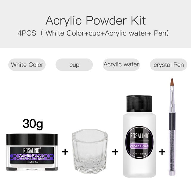 Acrylic Powder Set With Nail Brush Tool Kit