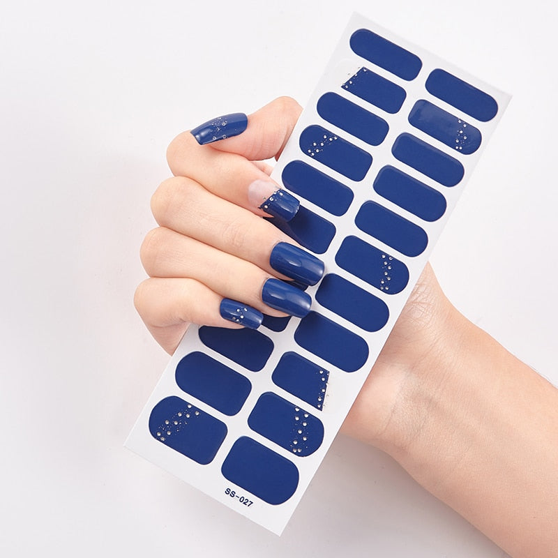 DIY Solid Nail Sticker set