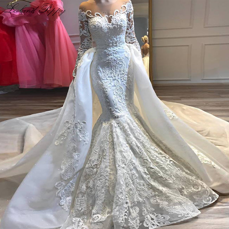 Luxurious Appliques Mermaid Wedding Dresses