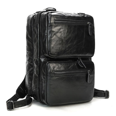 Genuine Leather Laptop Backpack