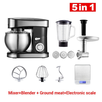 1500W Stainless Steel Mixer & Meat Grinder