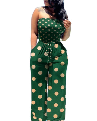 Sleeveless Tube Top Ladies Jumpsuit