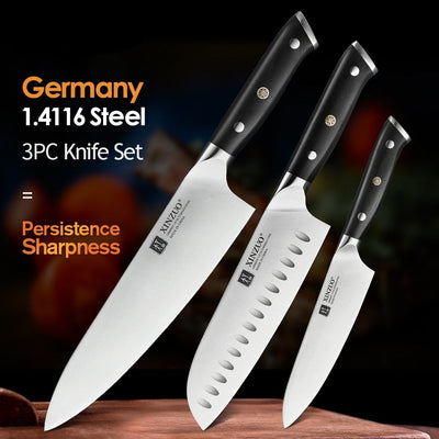 3pcs Kitchen Knives Set