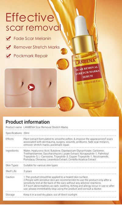 Stretch Mark Remover & Skin Care Scar Cream