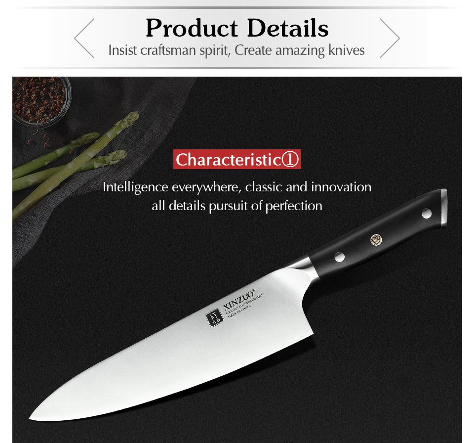 3pcs Kitchen Knives Set