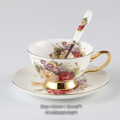 European Rose Tea Pot Set
